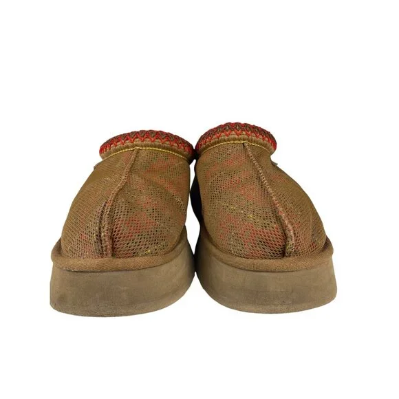 UGG Women's 9 Tazz Maxi Tasman Chestnut Mesh Mule Platform Slippers Southwestern - Picture 3 of 9